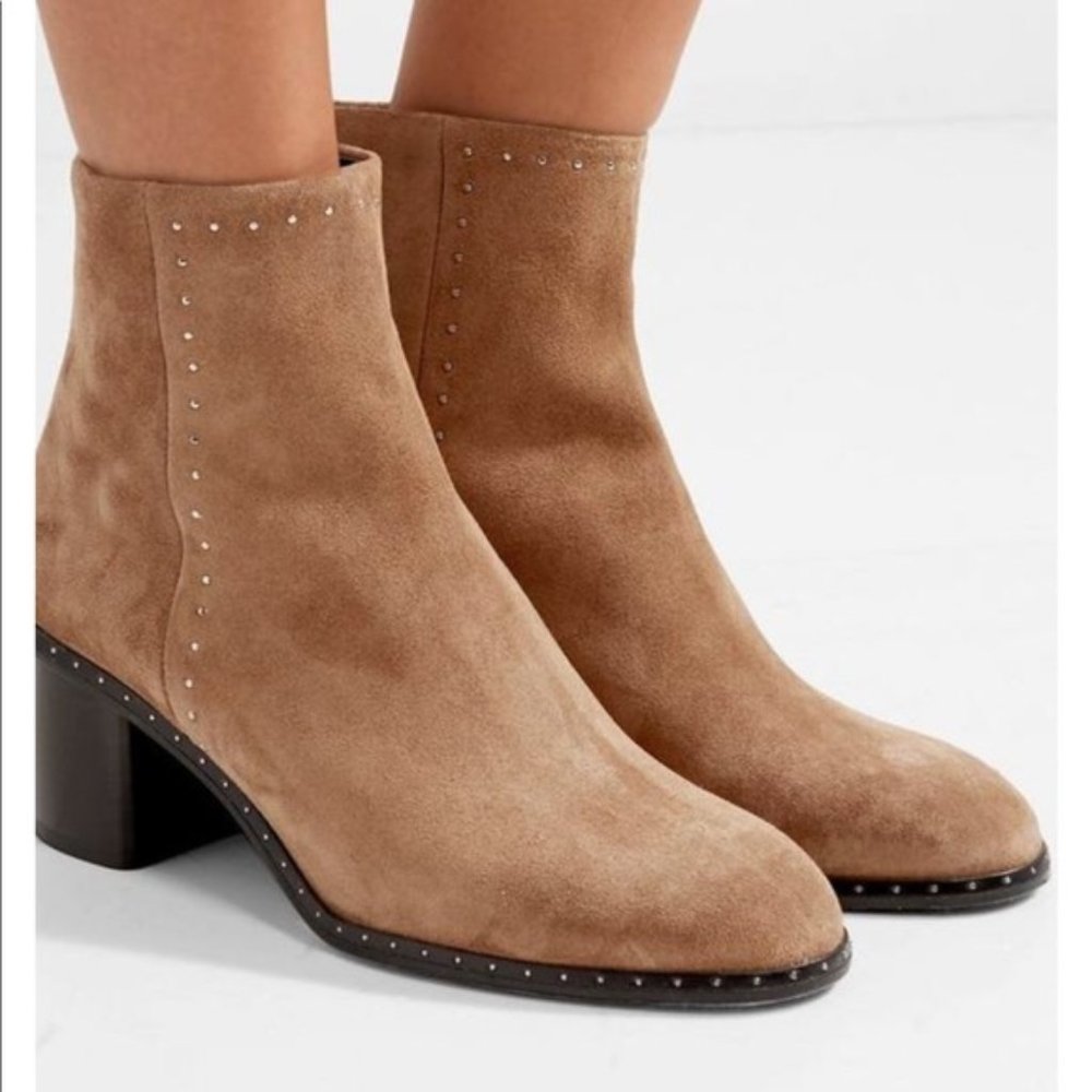 Rag & Bone Sz 39.5 Camel Willow studded ankle boot